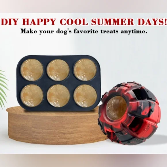 Yipetor Dog Toy, Frozen Treats to Keep Dogs Busy, Interactive Large, RED - Picture 4 of 13